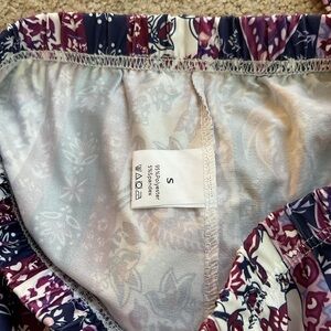 🪸 SHEIN Purple and White Floral Women's Flare Pants